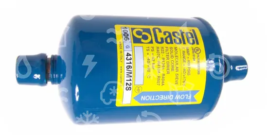 filtrdehydrátor CASTEL 4316/M12S, 164S, 12 mm ODS, pájecí